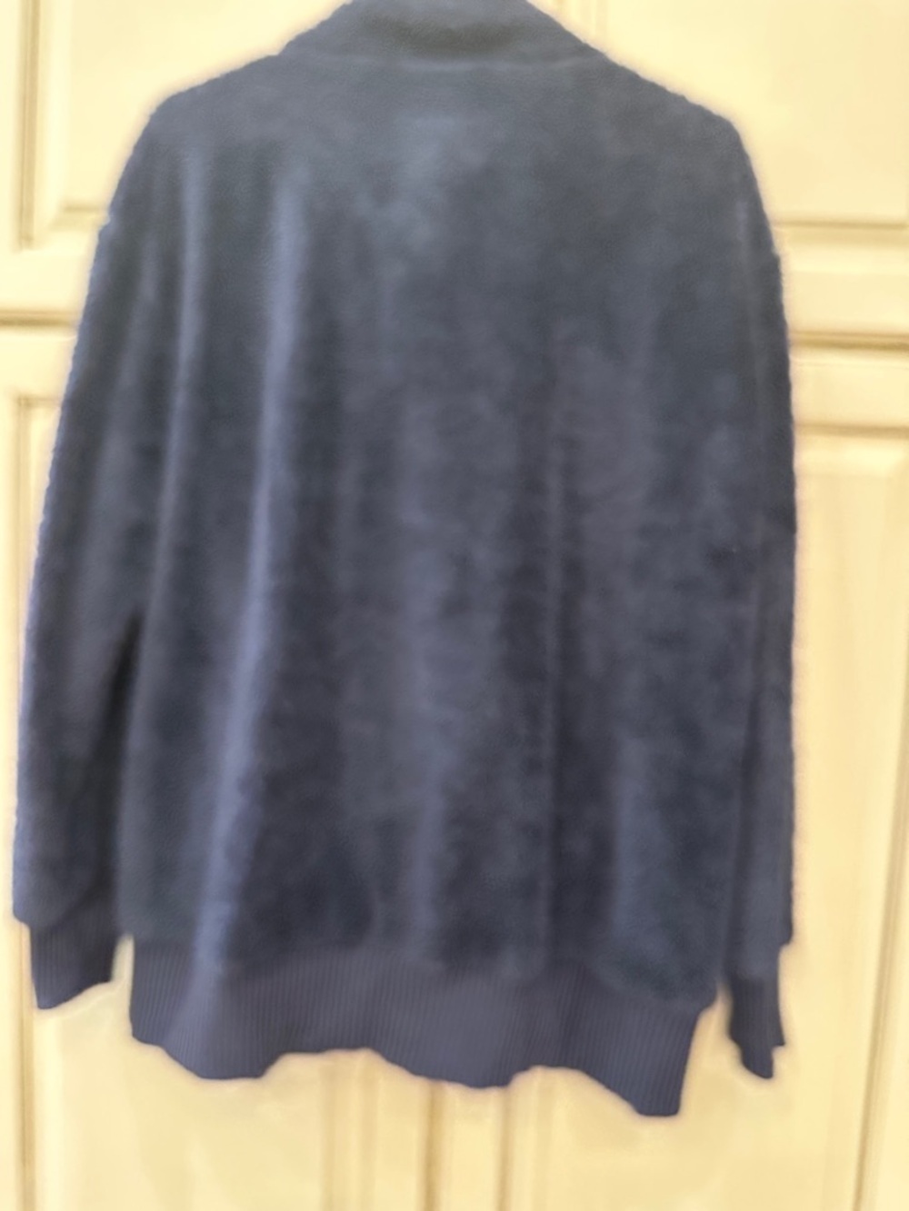 Cozy Navy Fleece Pullover - Picture 3 of 4
